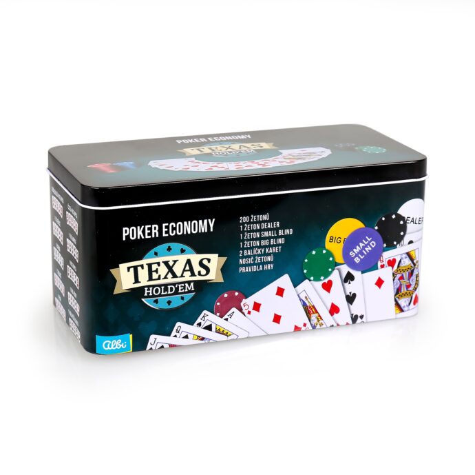 ALBI Poker economy v plechovce (200 žetonů)