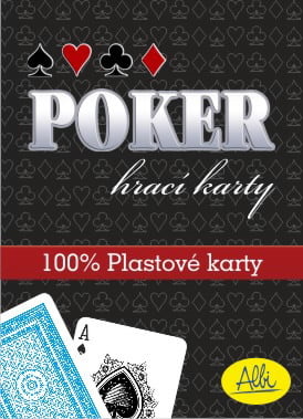 ALBI Poker plastové karty modré
